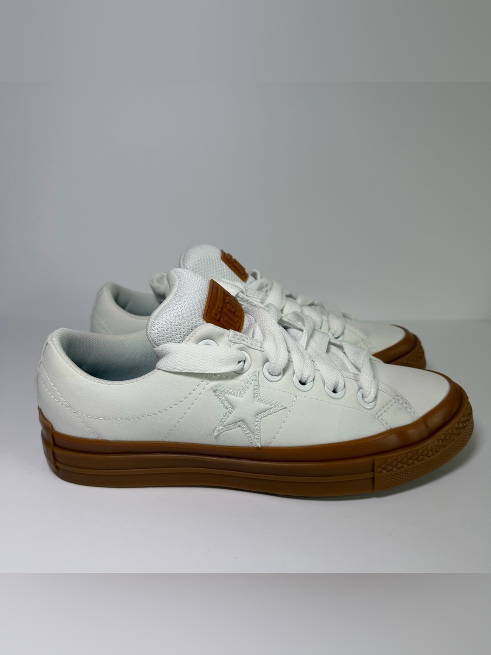 Converse One Star Puff Skate Shoes Sneakers Low Top Kicks Men's White/Gum